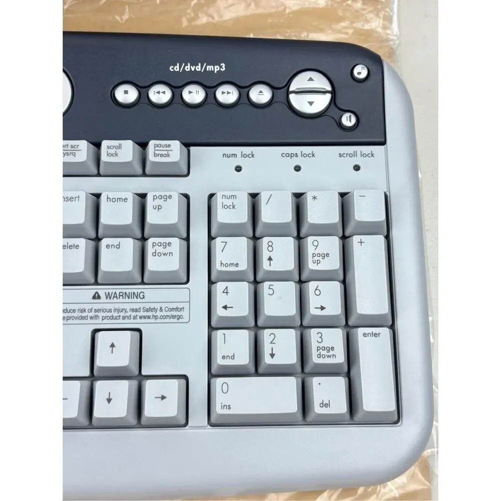 NOS New Old Stock HP Model 5181 Wired Multimedia Computer Keyboard Open Box